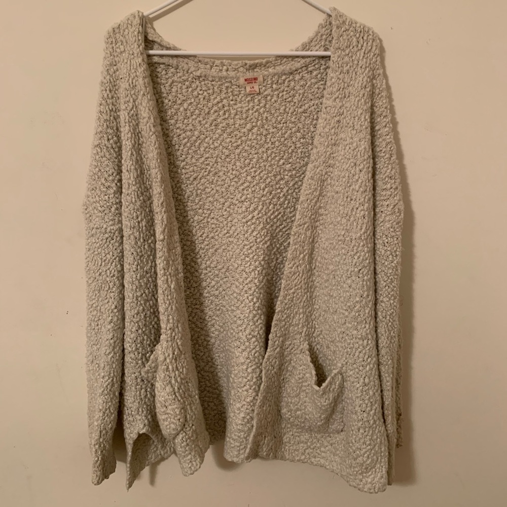 Gray Cardigan Sweater